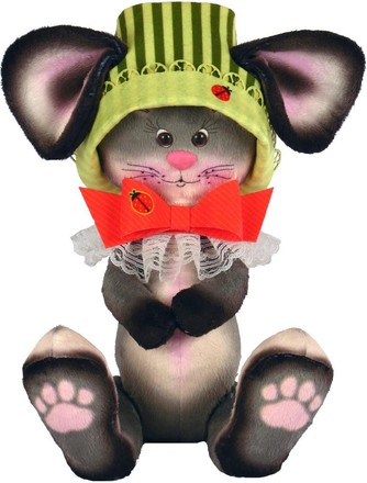 Мишка з бантиком. Набір для шиття м'яких іграшок. Zoo Sapiens (М4014) - Вишивка хрестиком і бісером - Овечка Рукодільниця
