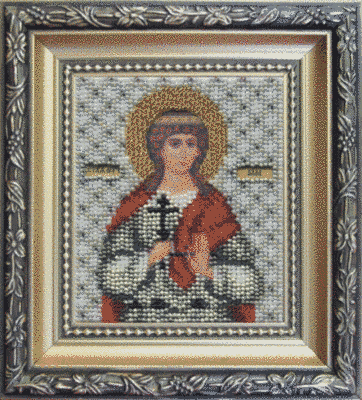 Икона святой мученицы Аллы. Чаривна мить (Б-1055) - Вышивка крестиком и бисером - Овца Рукодельница