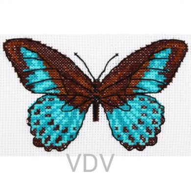 Метелик Набір для вишивання нитками VDV М-0218-S - Вишивка хрестиком і бісером - Овечка Рукодільниця