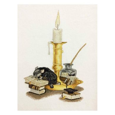 Мышка с книгой. Набор для вышивания крестом. Алисена (1209а) - Вышивка крестиком и бисером - Овца Рукодельница