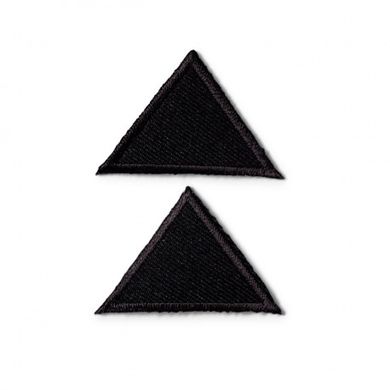 Термоаппликация маленькая, треугольники (черная) Prym 925275 - Вишивка хрестиком і бісером - Овечка Рукодільниця