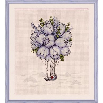 Голубые тюльпаны. Набор для вышивания. Нова Слобода Креатив (АС4017У) - Вышивка крестиком и бисером - Овца Рукодельница
