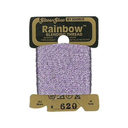Rainbow Blending Thread 620 Gray Pink Металлизированное мулине Glissen Gloss RBT620 - Вишивка хрестиком і бісером - Овечка Рукодільниця