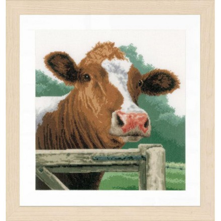 Набор для вышивания Lanarte Wondering Cow Интересная корова PN-0170989 - Вишивка хрестиком і бісером - Овечка Рукодільниця