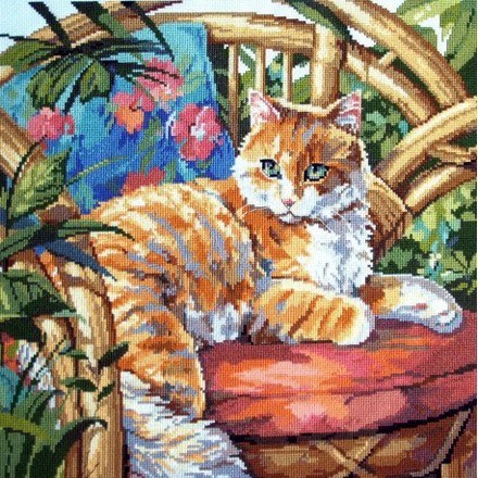 Кішка на Сонці Набір для вишивання хрестиком Classic Design 4568 - Вишивка хрестиком і бісером - Овечка Рукодільниця
