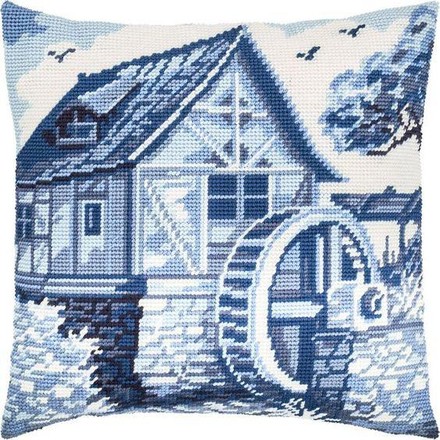 Голландская мельница. Набор для вышивания подушки. Чарівниця (V-213) - Вышивка крестиком и бисером - Овца Рукодельница