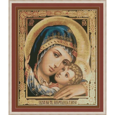 Святая Богородица Электронная схема для вышивания крестиком Р-0014