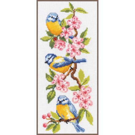 Птицы на цветении Набор для вышивания крестом Vervaco PN-0011832 - Вишивка хрестиком і бісером - Овечка Рукодільниця