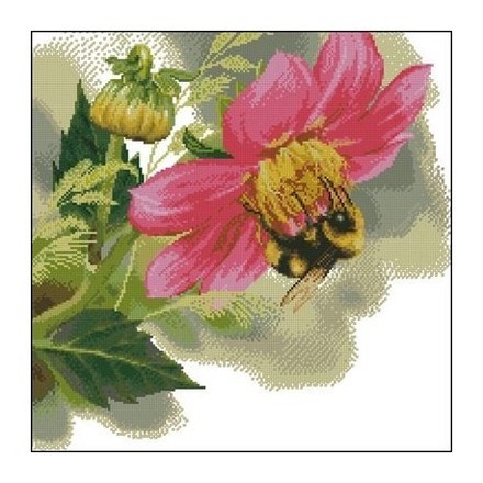 Працьовита бджола Набір для вишивання хрестиком з друкованою схемою на тканині Joy Sunday D812 - Вишивка хрестиком і бісером - Овечка Рукодільниця