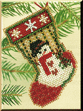 Набір для вишивання Mill Hill MHCS4 Snowman Stocking - Вишивка хрестиком і бісером - Овечка Рукодільниця