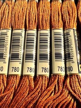 Муліне для вишивання AIRO №780 колір Topaz, Ultra Very Dark/Надзвичайно темний топазовий 8м