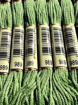 Муліне для вишивання AIRO №989 колір Forest Green/Лісовий зелений 8м