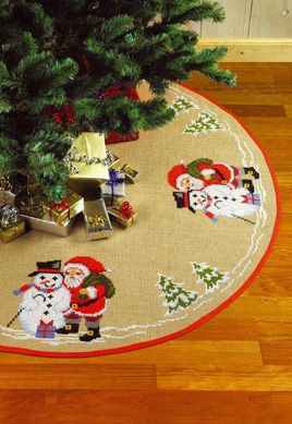 Санта Клаус и Снеговик. Набор для вышивания. Permin (45-1218) - Вышивка крестиком и бисером - Овца Рукодельница