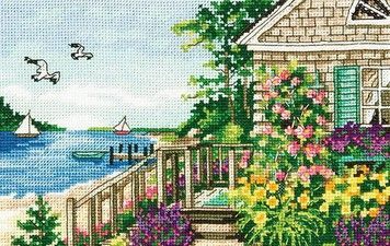 Набор для вышивания Dimensions 70-65145 Bayside Cottage - Вышивка крестиком и бисером - Овца Рукодельница