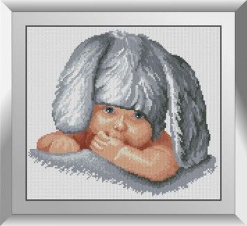 Набір для малювання каменями алмазний живопис Dream Art Маленький зайчик (квадратні, повна) 31394D - Вишивка хрестиком і бісером - Овечка Рукодільниця