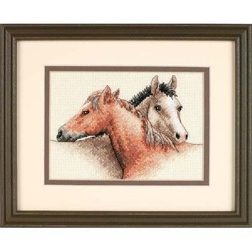 Набір для вишивання Dimensions 65030 Horse Pals - Вишивка хрестиком і бісером - Овечка Рукодільниця