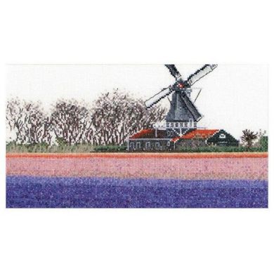 Набір для вишивання хрестиком Bulbfield Hyacinths Linen Thea Gouverneur 474 - Вишивка хрестиком і бісером - Овечка Рукодільниця