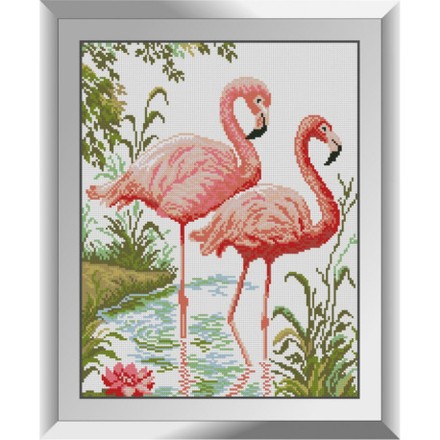 Фламинго Набор алмазной живописи Dream Art 31808D - Вишивка хрестиком і бісером - Овечка Рукодільниця