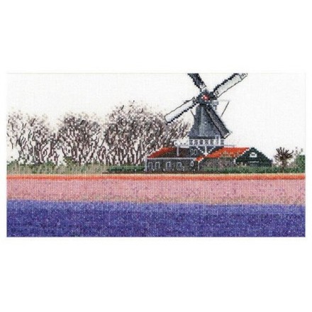 Набір для вишивання хрестиком Bulbfield Hyacinths Linen Thea Gouverneur 474 - Вышивка крестиком и бисером - Овца Рукодельница