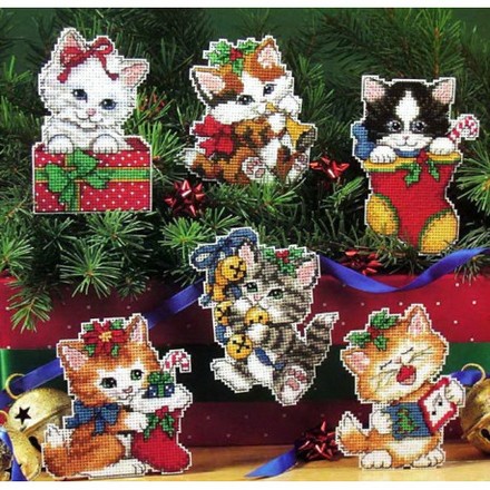 Рождественские котята Набор для вышивания крестом Classic Design 4550 - Вышивка крестиком и бисером - Овца Рукодельница
