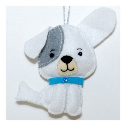 Собачка Набор для создания игрушки из фетра ВДВ ФН-46 - Вышивка крестиком и бисером - Овца Рукодельница