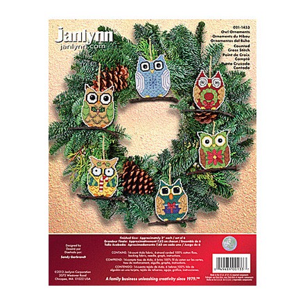 Набор для вышивания Janlynn 021-1453 Owl Ornaments - Вишивка хрестиком і бісером - Овечка Рукодільниця
