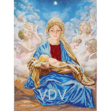 Мадонна с Иисусом и ангелами Набор для вышивания бисером VDV ТН-0437 - Вышивка крестиком и бисером - Овца Рукодельница