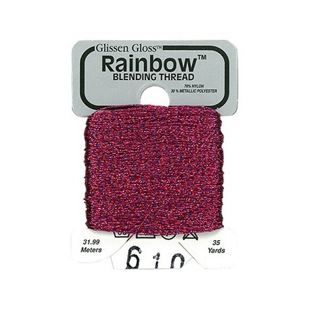 Rainbow Blending Thread 610 Blue Red Металлизированное мулине Glissen Gloss RBT610 - Вышивка крестиком и бисером - Овца Рукодельница