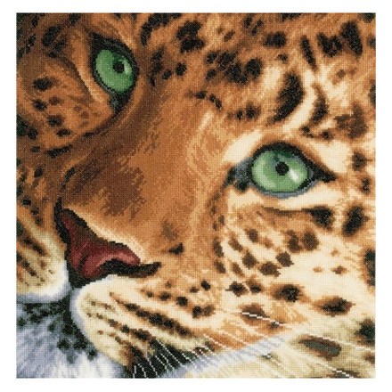 Набор для вышивания Lanarte PN-0154944 Leopard Леопард - Вышивка крестиком и бисером - Овца Рукодельница