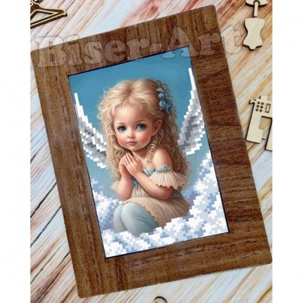Ангелятко на хмаринках Схема для вишивки бісером Biser-Art 10152052ба - Вишивка хрестиком і бісером - Овечка Рукодільниця