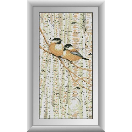 Влюбленные пташки. Dream Art (30338D) - Вышивка крестиком и бисером - Овца Рукодельница