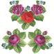 Заготовка жіночої вишиванки Лілові троянди, фіалки для вишивки бісером БЖ010шБнннн