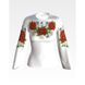 Набор для вышивки бисером Барвиста Вышиванка заготовки женской блузки – вышиванки Маки, ромашки, васильки БЖ001пБннннk