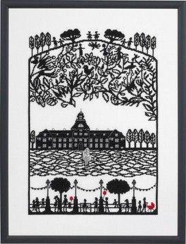 Набір для вишивання Eva Rosenstand Papercut Castle 14-371 - Вишивка хрестиком і бісером - Овечка Рукодільниця
