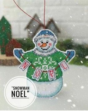 Набір для виготовлення іграшки Snowman Noel Затишні хрестики B002зх - Вишивка хрестиком і бісером - Овечка Рукодільниця