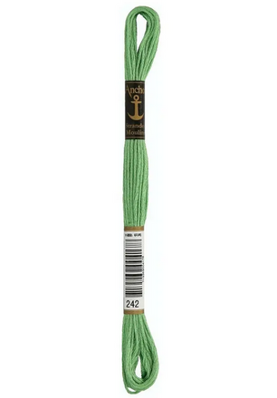 Мулине Grass Green Medium Light. Anchor (Anchor 242) - Вышивка крестиком и бисером - Овца Рукодельница