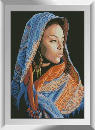 Африканська дівчина. Набір алмазний живопис. Dream Art (31356D) - Вишивка хрестиком і бісером - Овечка Рукодільниця