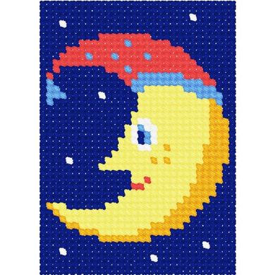 Місяць Набір для вишивання з пряжею Bambini X-6137 - Вышивка крестиком и бисером - Овца Рукодельница