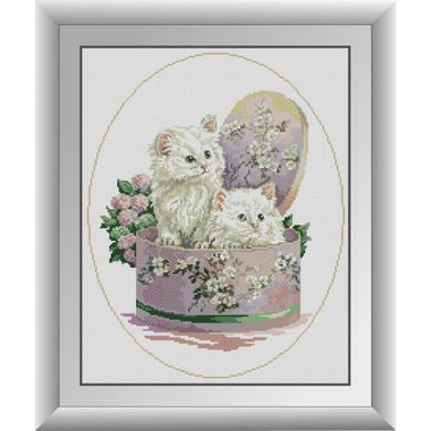 Подарок (котята). Dream Art (30394D) - Вышивка крестиком и бисером - Овца Рукодельница