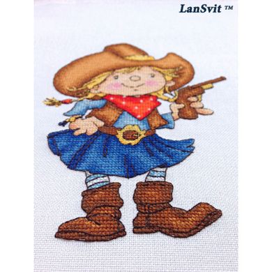Набор для вышивания ЛанСвіт Помощница шерифа Д-035 - Вышивка крестиком и бисером - Овца Рукодельница
