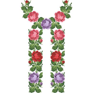 Заготовка жіночої вишиванки Романтичні троянди для вишивки бісером БЖ027кБнннн