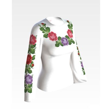 Заготовка жіночої вишиванки Романтичні троянди для вишивки бісером БЖ027кБнннн