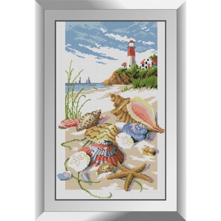 Вид на маяк Набор алмазной живописи Dream Art 31803D - Вышивка крестиком и бисером - Овца Рукодельница