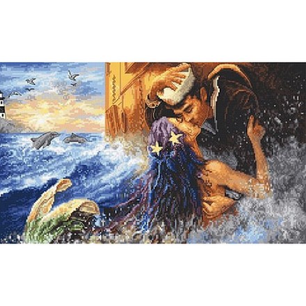 Набор для вышивания LETISTITCH Mermaid kiss LETI 940 - Вышивка крестиком и бисером - Овца Рукодельница