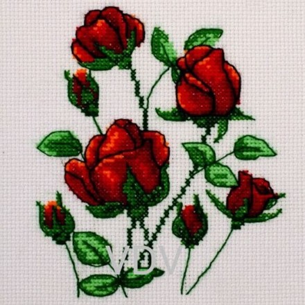 Троянди Набір для вишивання нитками VDV М-0219-S - Вышивка крестиком и бисером - Овца Рукодельница