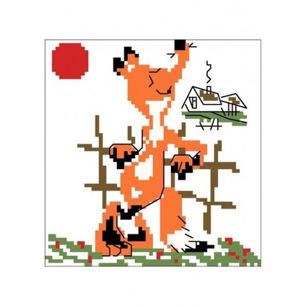 Лисичка Набір для вишивання хрестиком Світ можливостей 10.002СМД - Вышивка крестиком и бисером - Овца Рукодельница