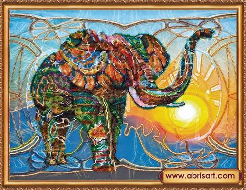 Мозаичный слон. Набор для вышивания бисером. Абрис Арт (AB-368) - Вышивка крестиком и бисером - Овца Рукодельница