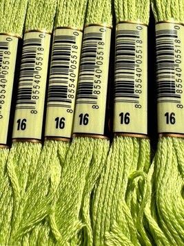 Муліне для вишивання AIRO №16 колір Light Chartreuse/Світлий шартрез 8м