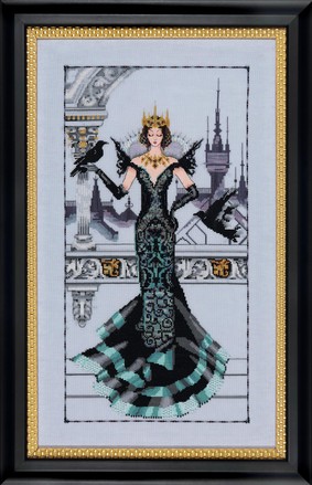 The Raven Queen Королева Ворон. Схема вишивки хрестиком. Mirabilia Design (MD139) - Вишивка хрестиком і бісером - Овечка Рукодільниця
