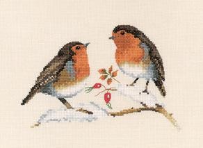 Зимние птицы. Набор для вышивания. Heritage (H697) - Вышивка крестиком и бисером - Овца Рукодельница